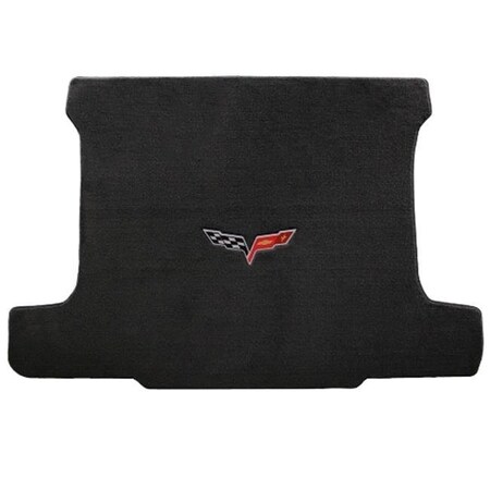 Lloyd Mats Lloyd Mats 620013 Corvette 2005-2013 Coupe Cargo Ebony Velourtex C6 Logo Mat 620013